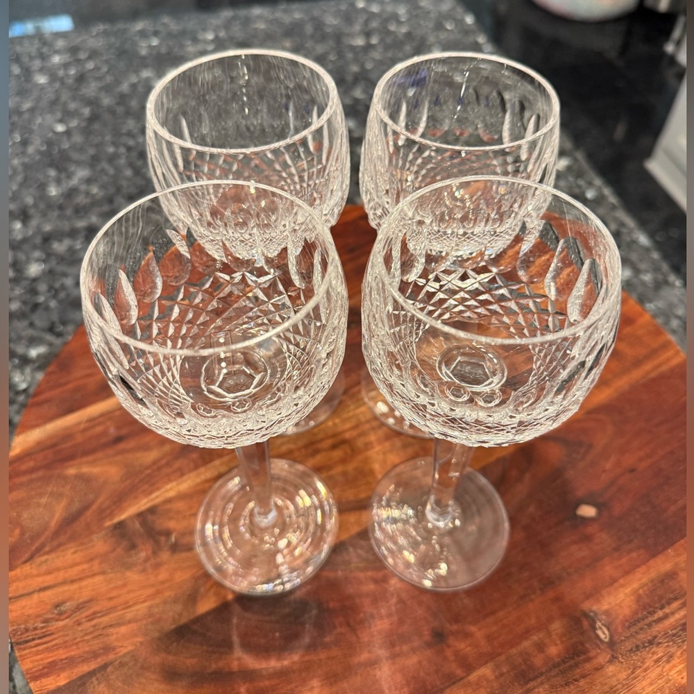 Waterford Crystal Stemware COLLEEN Hock Wine Glasses - Set of Four Vintage - Picture 12 of 15